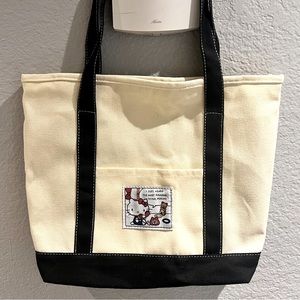 HK canvas large shoulder bag